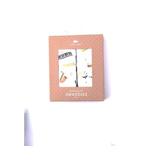 Angel Dear - Jazz Band, Swaddle Blanket, 2 Pack Set
