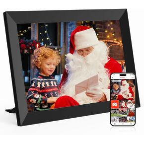Frameo Digital Picture Frame, 1280x800 HD IPS Touch Screen, 10.1 Inch Smart WiFi Electronic Picture Frame, 32GB Memory, Digital Photo Frame Load Picture Video via Frameo App