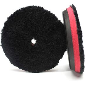Maxshine Premium 5" Microfiber Polishing Pads for DA and Rotary Polishers – Ultra-Soft Microfiber, Dual EVA Cushion Foam Insertion, Hook & Loop