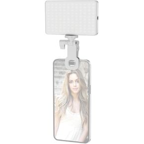 Clip on Video Light for Conference, Portable LED Fill Light, CRI 95+ Bi Color Temperature, 2500K-9000K Adjustable Brightness with Soft Lighting, Long Battery Life with USB