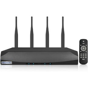 Security Wireless Network Video Recorder NVR System for Home Surveillance/Monitor Camera Systems,Built-in WiFi Recorders,Local Storage,Support 10-Channel, 3K 5MP Work with IP Cameras