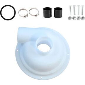 Fenteer Vacuum Dust Separator Cyclone Cover DIY Replace Reusable Durable Woodworking Spare Part Cyclone Separator Lid Cyclone Filter, Black