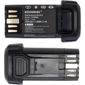 CS BATTERY 2 Pack Replacement DCB080 8v max Batteries for DCF680 DCF680N1 DCF680N2 DCB095 DCF682