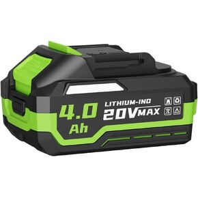 20V MAX Lithium-Ion 4.0 Ah Power Battery Replacement for Leaf Blower Cordless