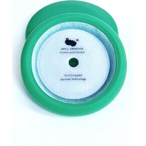 8" Speedy Foam Polishing & Finishing Grip Pad for Final Buff Polish with Wax Hoop & Loop Eliminates Scratches Marks and Make it Glow (Green)
