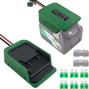 2Packs Power Wheels Adapter for Hitachi 18V 36V for Metabo HPT 18V Battery with Fuse,Work for Hitachi 18V for Metabo 18V Power Wheel Battery Converter for Rc Car, Robotics, Rc Truck,DIY use