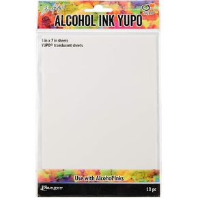 Ranger THoltz 5x7 White Alcohol Ink Yupo Paper, 13 x 22.86 x 0.35 cm, Multicolour