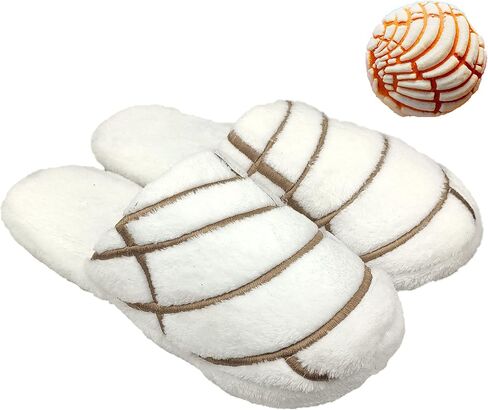 Mexican Pan dulce concha slippers - Funny Concha pantuflas slippers - Concha slippers for women - Mexican slippers with concha design - Pan dulce slippers - Bread slippers for women - Concha pantuflas for women - Mexican bread slippers in Saudi Arabia