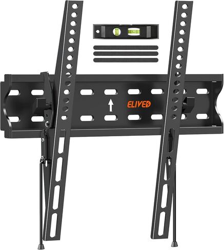 ELIVED Fixed TV Wall Mount Bracket, Low Profile TV Mount for Most 26-60 Inch LED, LCD and Plasma Flat Screen TVs, Ultra Slim TV Bracket, Max VESA 400x400mm, 99 lbs. Fits 12"-16" Wood Studs. in Kuwait