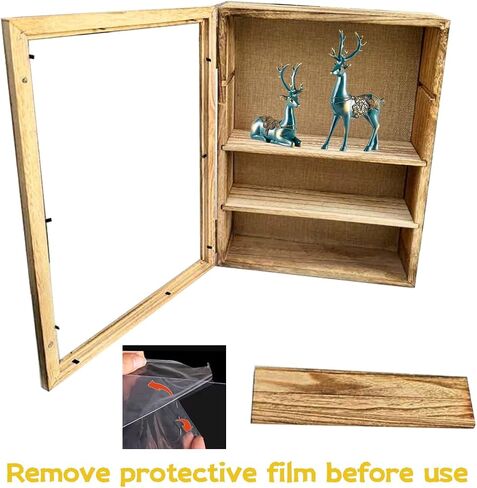 إطار صندوق ظلال مقاس 11 × 16 بوصة مع 3 أرفف قابلة للإزالة، وحقيبة عرض صندوق ظلال مقاس 4 بوصات مع أرفف، وحالات عرض خشبية من الأكريليك، وتذكار زهرة الصورة (كربون) in Kuwait