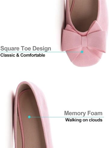Hee grand Square Toe Ballet Flats for Women Rhinestones Chains Black Suede Dress Shoes Comfort Slip-On Loafers in Saudi Arabia