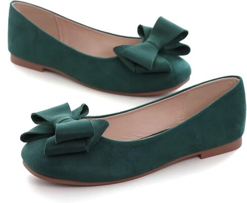 Hee grand Square Toe Ballet Flats for Women Rhinestones Chains Black Suede Dress Shoes Comfort Slip-On Loafers in Saudi Arabia