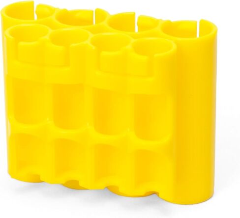 AA + AAA Combo Battery Storage Caddy, Orange, Holds 4 AA + 4 AAA Batteries (Not Included) in Kuwait