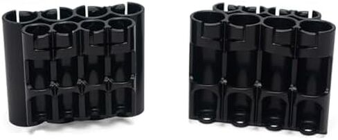 AA + AAA Combo Battery Storage Caddy, Orange, Holds 4 AA + 4 AAA Batteries (Not Included) in Kuwait