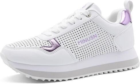 Sneakers for Women Thick Casual Platform Walking Shoes Breathable Non-Slip Tennis Shoe Chunky Arch Fashion Sneaker Comfortable Lace Up Girls Heighten Stylish in Saudi Arabia