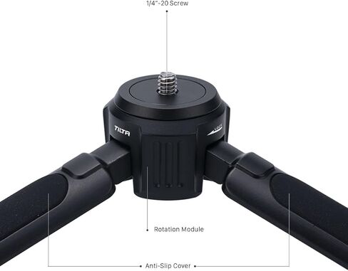 Tilta Mini Table Top Tripod | Lightweight & Universally Compatible with 1/4"-20 Screw Mount | Use as Tripod or Super 8-Style Hand Grip | TA-MTT Black in Saudi Arabia