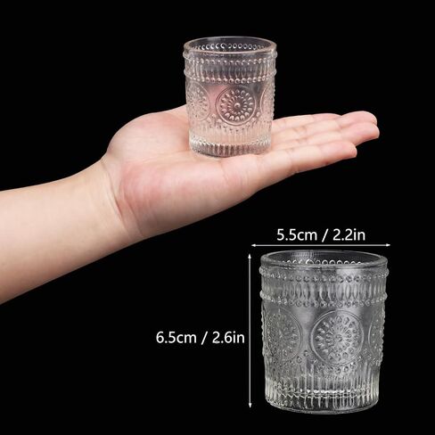 36 Pack Votive Candle Holders, Stylish Clear Glass Tealight Candle Holders for Ambience & Romance, Home Decor and Holiday Decor, Table Centerpiece, Christmas by KUKLIPJIM in Saudi Arabia