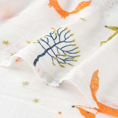 Bunnikins & Clover Muslin Swaddle Blankets for Boys and Girls, Baby Receiving Blankets Unisex, Newborn Essentials for Registry & Gift, 47x47 inches, Set of 4 in Saudi Arabia