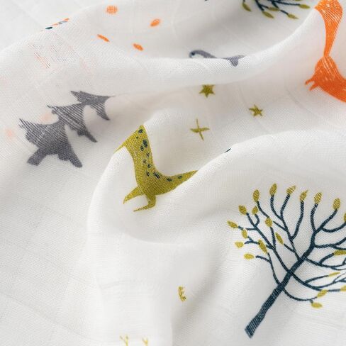 Bunnikins & Clover Muslin Swaddle Blankets for Boys and Girls, Baby Receiving Blankets Unisex, Newborn Essentials for Registry & Gift, 47x47 inches, Set of 4 in Saudi Arabia