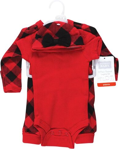 Hudson Baby Unisex Baby Thermal Preemie Layette Set 4pc in Kuwait