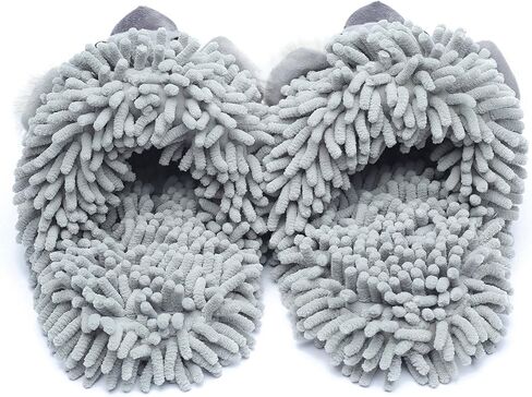 ofoot Womens & Childrens Cute Warm Fuzzy House Slippers Adult Furry Animal Shoes Non Slip Rubber Sole,Monkey Rabbit Koala Fox Owl Cat Lion Bunny Gorilla (Grey Koala,US 8-10 in Saudi Arabia