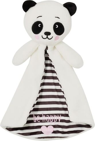لعبة بطانية حيوانات محشوة طويلة من Enesco Izzy and Oliver New Baby Infant Panda Be Happy Tag-a-Long، مقاس 13.2 بوصة، باللون الأبيض in Saudi Arabia