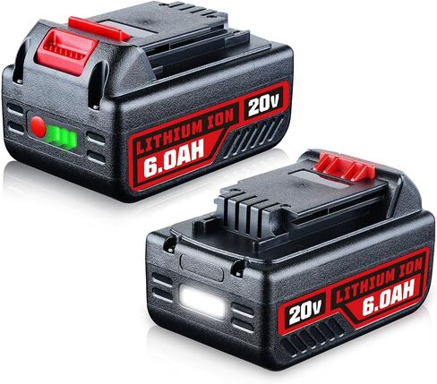 6.0Ah 2P 20V Repalcement for Black and Decker Lithium Battery LB2X4020 LB2X4020-OPE Compatible with Black and Decker 20V Battery Cordless Tools and Outdoor Equipment in Saudi Arabia