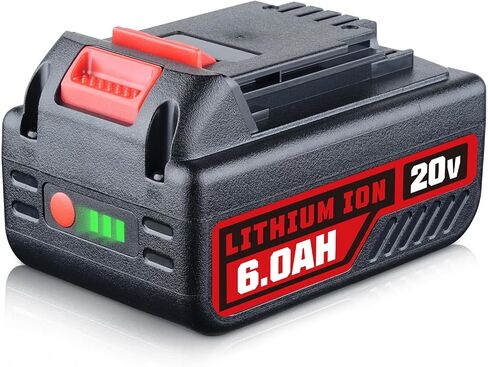 6.0Ah 2P 20V Repalcement for Black and Decker Lithium Battery LB2X4020 LB2X4020-OPE Compatible with Black and Decker 20V Battery Cordless Tools and Outdoor Equipment in Saudi Arabia