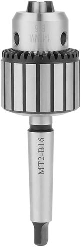 MT2-B16 Lathe Drill Chuck, Self Tighten Lathe Arbor Set Chuck 1-13mm Carbide Steel Arbor Key Type Drill Chuck Lathe Tool for Drilling Tasks in Saudi Arabia