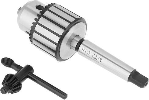 MT2-B16 Lathe Drill Chuck, Self Tighten Lathe Arbor Set Chuck 1-13mm Carbide Steel Arbor Key Type Drill Chuck Lathe Tool for Drilling Tasks in Saudi Arabia