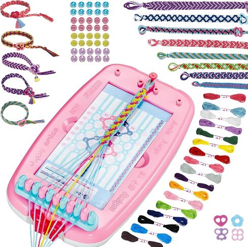 Friendship Bracelet Making Kit for Girls,169PCS Arts and Crafts Toy for Kids Ages 8-12, Birthday Gifts for Teen Girls Ages 7 8 9 10 11 12 Years Old, DIY Jewelry Bracelet String Maker Supplies Kit in Saudi Arabia