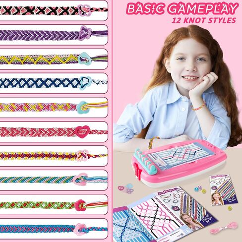 Friendship Bracelet Making Kit for Girls,169PCS Arts and Crafts Toy for Kids Ages 8-12, Birthday Gifts for Teen Girls Ages 7 8 9 10 11 12 Years Old, DIY Jewelry Bracelet String Maker Supplies Kit in Saudi Arabia