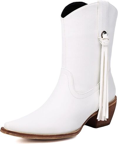 Scaoruki Women Fashion Cowgirl Ankle Boots in Kuwait