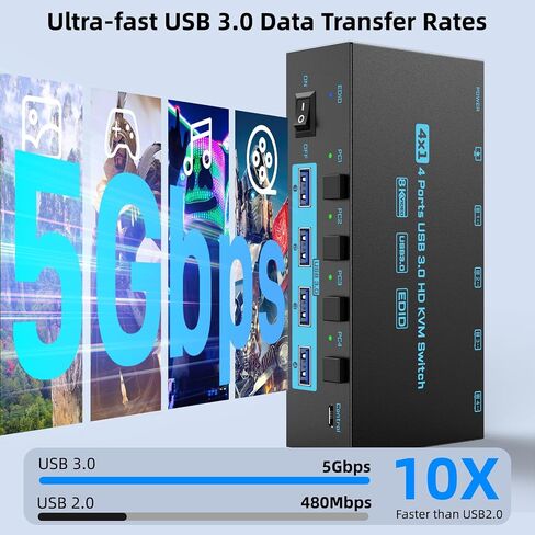 محول USB 2 جهاز كمبيوتر لتبديل لوحة المفاتيح والماوس، محول كمبيوتر ANXQQ USB 3.0 لجهازي كمبيوتر، محول USB 2 جهاز كمبيوتر مزود بمصدر طاقة و2 كابلات USB in Saudi Arabia