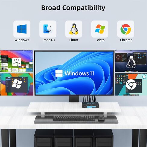 محول USB 2 جهاز كمبيوتر لتبديل لوحة المفاتيح والماوس، محول كمبيوتر ANXQQ USB 3.0 لجهازي كمبيوتر، محول USB 2 جهاز كمبيوتر مزود بمصدر طاقة و2 كابلات USB in Saudi Arabia