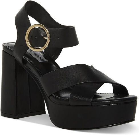 Steve Madden Womens Elkin Leather Slingback Platform Sandals in Saudi Arabia