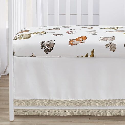مجموعة مفروشات سرير أطفال محايدة للجنسين من Sweet Jojo Designs Woodland Forest Animals Boy Girl، غرفة حضانة الرضع، قابلة للتنفس، بطانة شبكية قابلة للتنفس، 6 قطع من أصدقاء الحيوان، الدب، الثعلب، القنفذ، ألوان مائية in Saudi Arabia