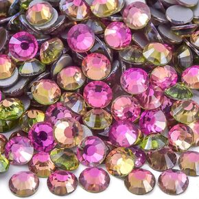 Blinginbox 1440Pieces SS10/2.7-2.9mm Flat Back Crystal Rhinestones Round Gems for Nail Art,Solid White