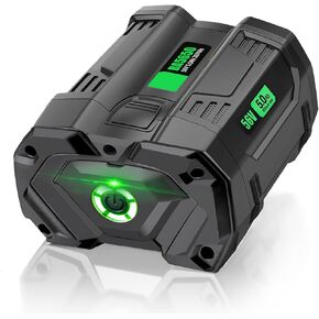 56V 5.0Ah Lithium-Ion battery Replacement for EGO 56 Volt Battery BA2800 BA2800T BA2242T BA2240 BA1400T BA4200 BA4200T BA5600T, for EGO 56V Power+ Tools ST1623T ST1511T LB7654 LB6151 CS1804 CS1604
