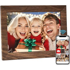 10.1 Inch Smart WiFi Digital Photo Frame 1280x800 IPS LCD Touch Screen, Auto-Rotate Portrait and Landscape, Built in 32GB Memory, Share Moments Instantly via Free App from Anywhere