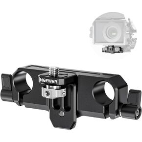 NEEWER Matte Box Support, LWS 15mm Dual Rod Clamps with 1/4" Screw & 0.9"/22mm Vertical Adjustment, Compatible with SmallRig NEEWER Mini Matte Boxes, PG013