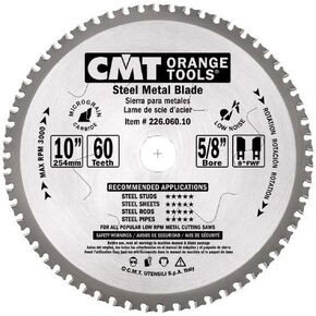 CMT 226.030.06 Industrial Dry Cut Steel Saw Blade, 6-1/2-Inch x 36 Teeth TCG Grind with 5/8-Inch<> Bore