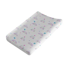 Cute Boho Rainbow Changing Pad Covers Cute Rainbow Drops Colorful Baby Changing Table Pad Cover for Boys Girls Soft Breathable Stretch Changing Pad Sheets 32''x16'' Drops