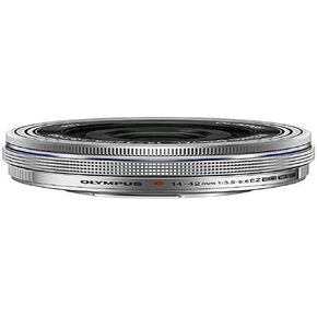 OLYMPUS OM SYSTEM 14-42mm f3.5-5.6 EZ Interchangeable Lens for Olympus/Panasonic Micro 4/3 Digital Camera (Silver) - International Version (No Warranty)