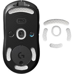 Smooth Sliding Mouse Skates for Logitech G Pro Wireless Gaming Mouse Feet Replacement(PTFE,White) Rounded Edges Durable and Ultra-Smooth Mouse Glider for G Pro Wireless