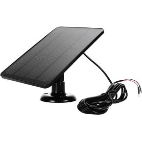 Solar Panel Camera Charger, 10W Nest Video Doorbell Solar Panel Charger, with IP65 Waterproof, for Doorbell 2K Camera Video Doorbell (CSP4W-O-B)