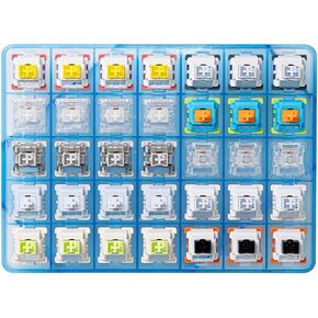 Keyboard Switches Tester, Nimbus Barbie Graywood V3 SpaceCrystal Reaper Starvector Iceblue Crystal Block V2 Rambo 3/5 Pins Mechanical Keyboard Switches Sample Pack for MX Mechanical Keyboard