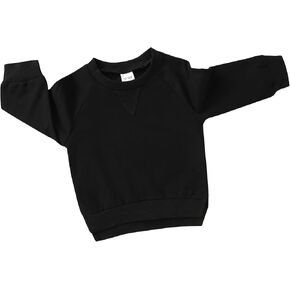 Happy Town Toddler Sweatshirt Baby Boy Girl Fall Outfits Long Sleeve Crew Neck Solid Color Top Pullover Winter Clothes