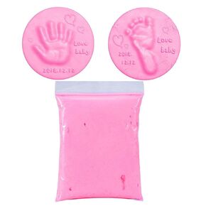 Baby Care Hand, Foot Printing Mud DIY Handprint Footprint Fingerprint Soft Clay, Multicolor Soft Clay Foam Supplies Antistress Kids Toys for Children, Air Dry Clay ()