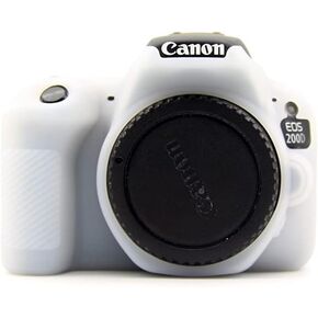 kinokoo Silicone Cover for Canon EOS 200D/Rebel SL2 Protective Case-White